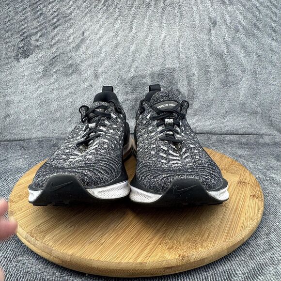 Nike InfinityRN 4 Running Shoes Womens Size 10 Black White Flyknit ReactX - Picture 2 of 9